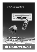 Blaupunkt DVD-ME2 - Owners Manual